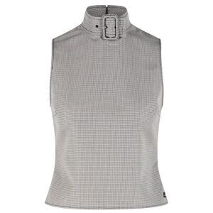 Courreges 'Buckle' Tank Top In Beige Wool Blend Women